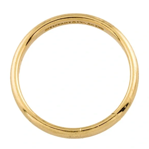 NFS Tiffany & Co. 18K Gold Tiffany Forever Ring 3mm Size 8.5 ~ Authentic ✨ - Picture 13 of 14